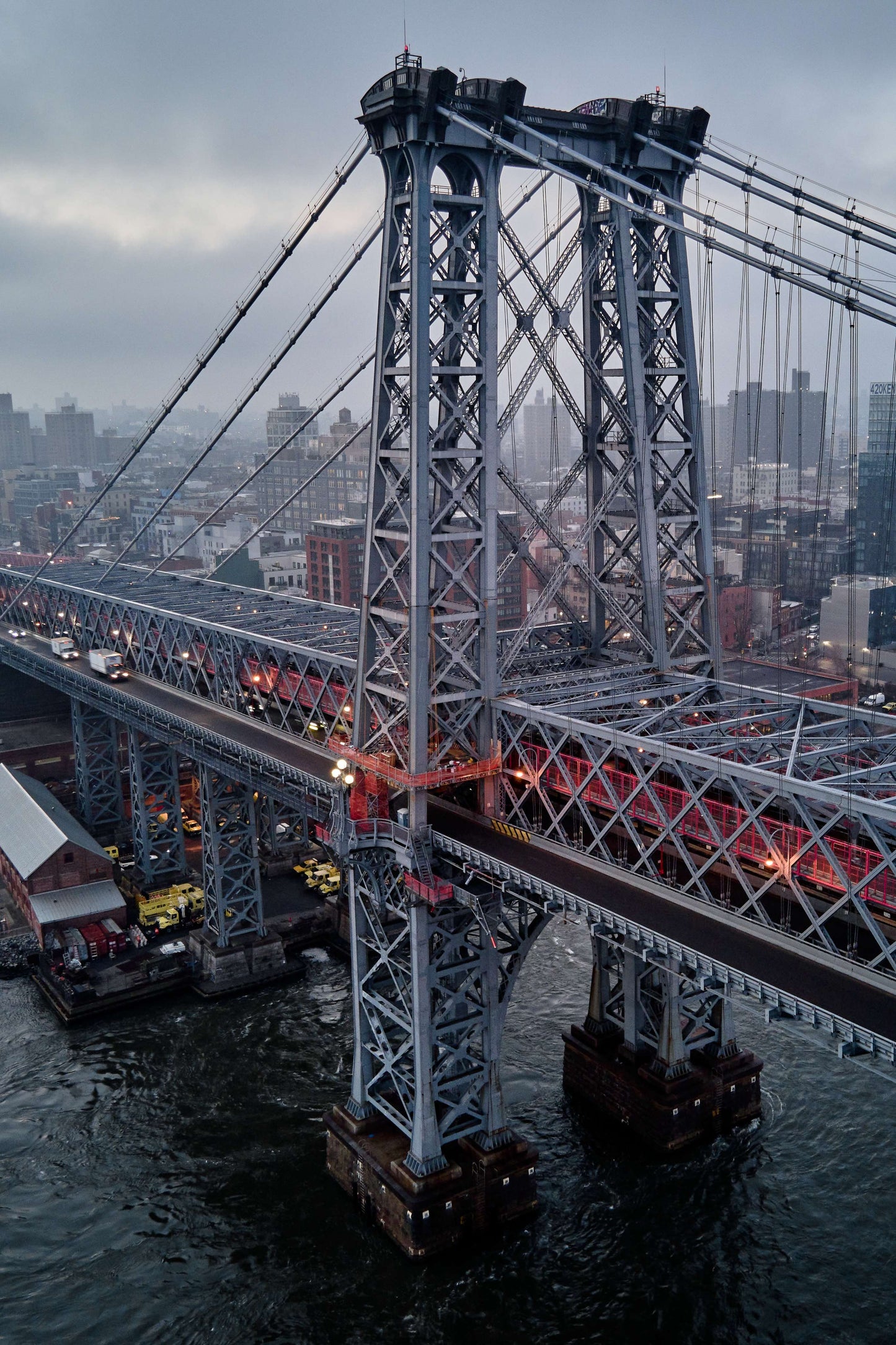 Williamsburg Bridge in the Rain
